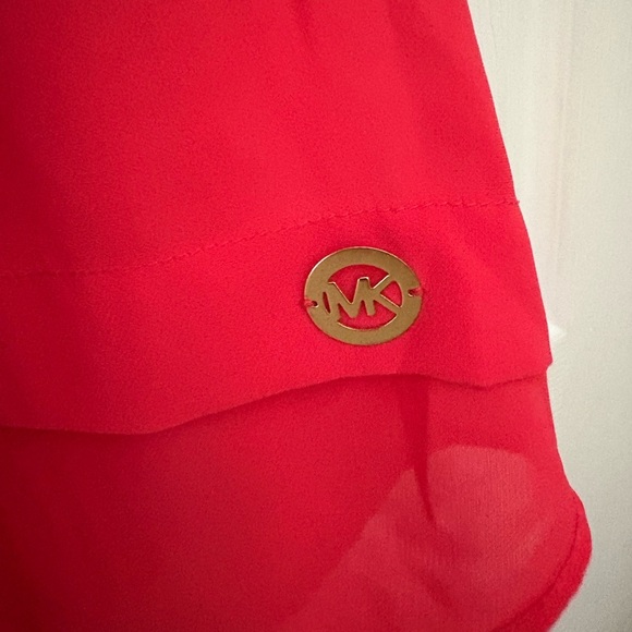 Michael Kors large red layered tank sleeveless top - Picture 3 of 11